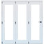 Primed White Softwood Internal Bi-fold Door set, (H)2060mm (W)1793mm