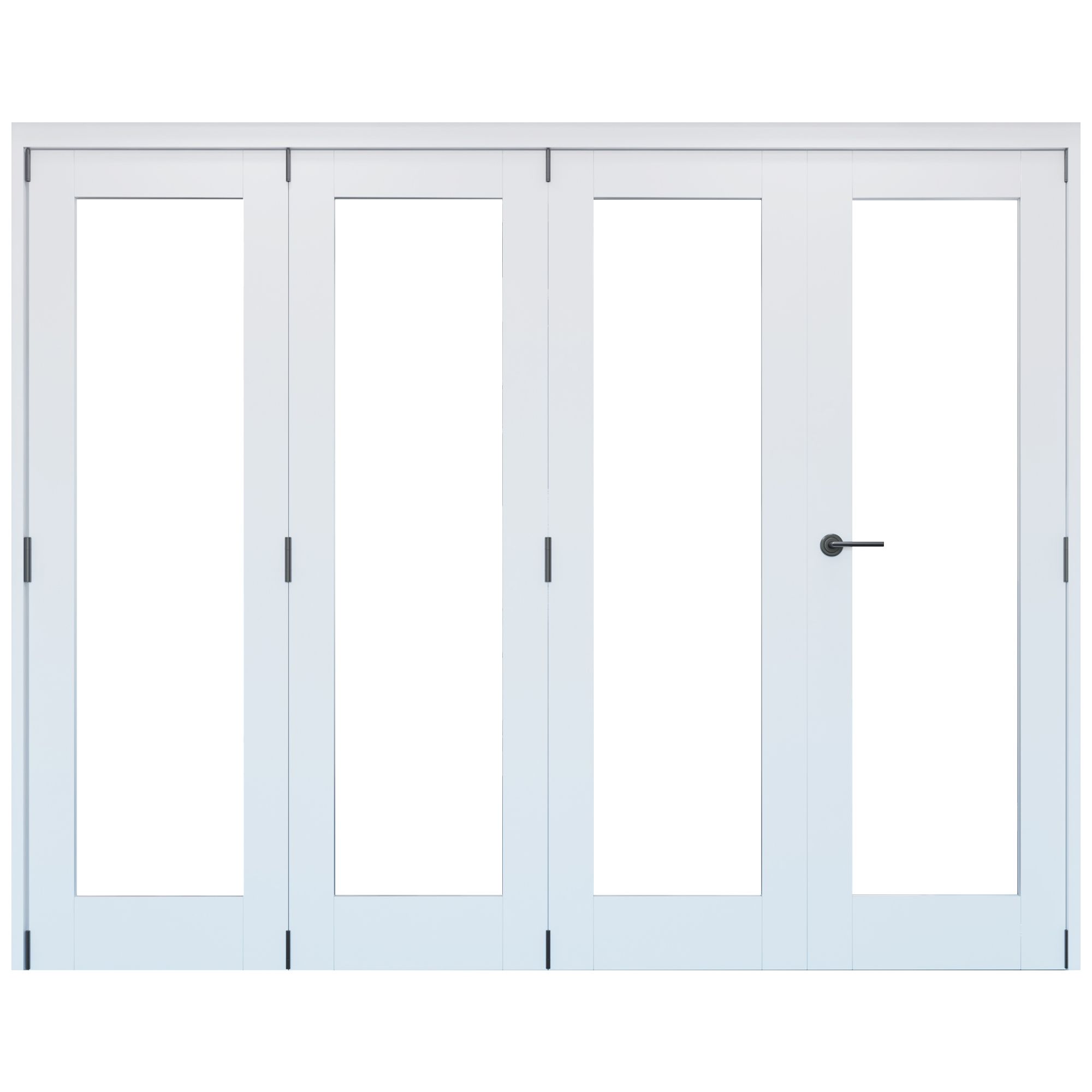 Primed White Softwood Internal Bi-fold Door set, (H)2060mm (W)2209mm