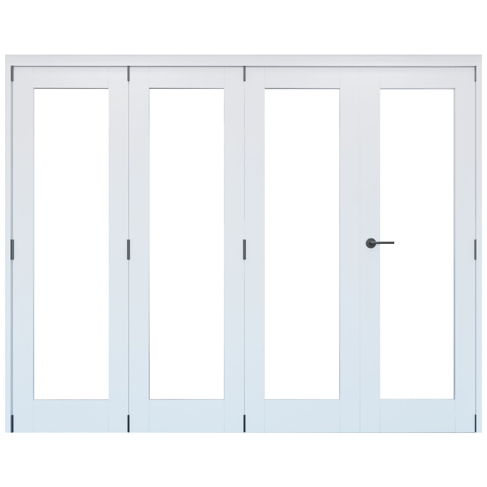 Primed White Softwood Internal Bi-fold Door set, (H)2060mm (W)2209mm