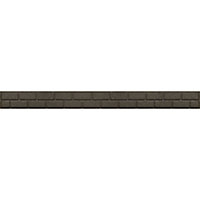 Primeur Grey Rubber Brick border Lawn edging (H)9cm (L)1.22m