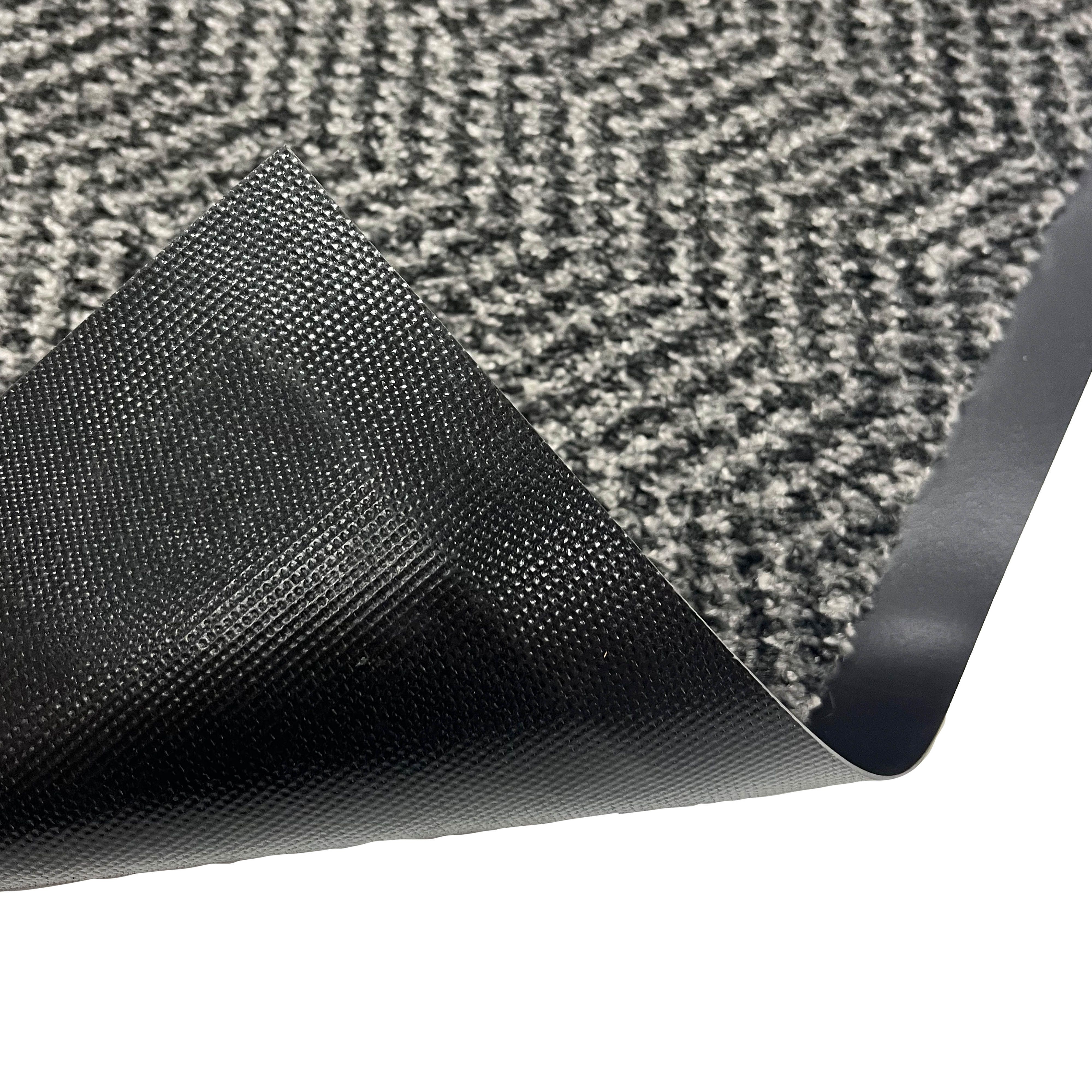 Primeur Mighty Mats® Dark Grey Chevron Medium Runner, (L)150cm x (W)60cm