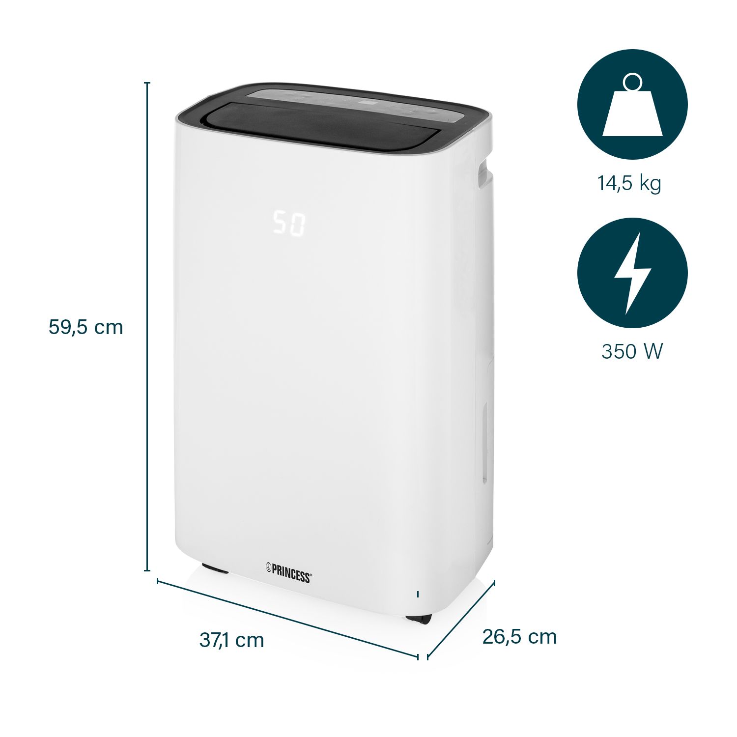 Princess 20L Dehumidifier with Smart Control