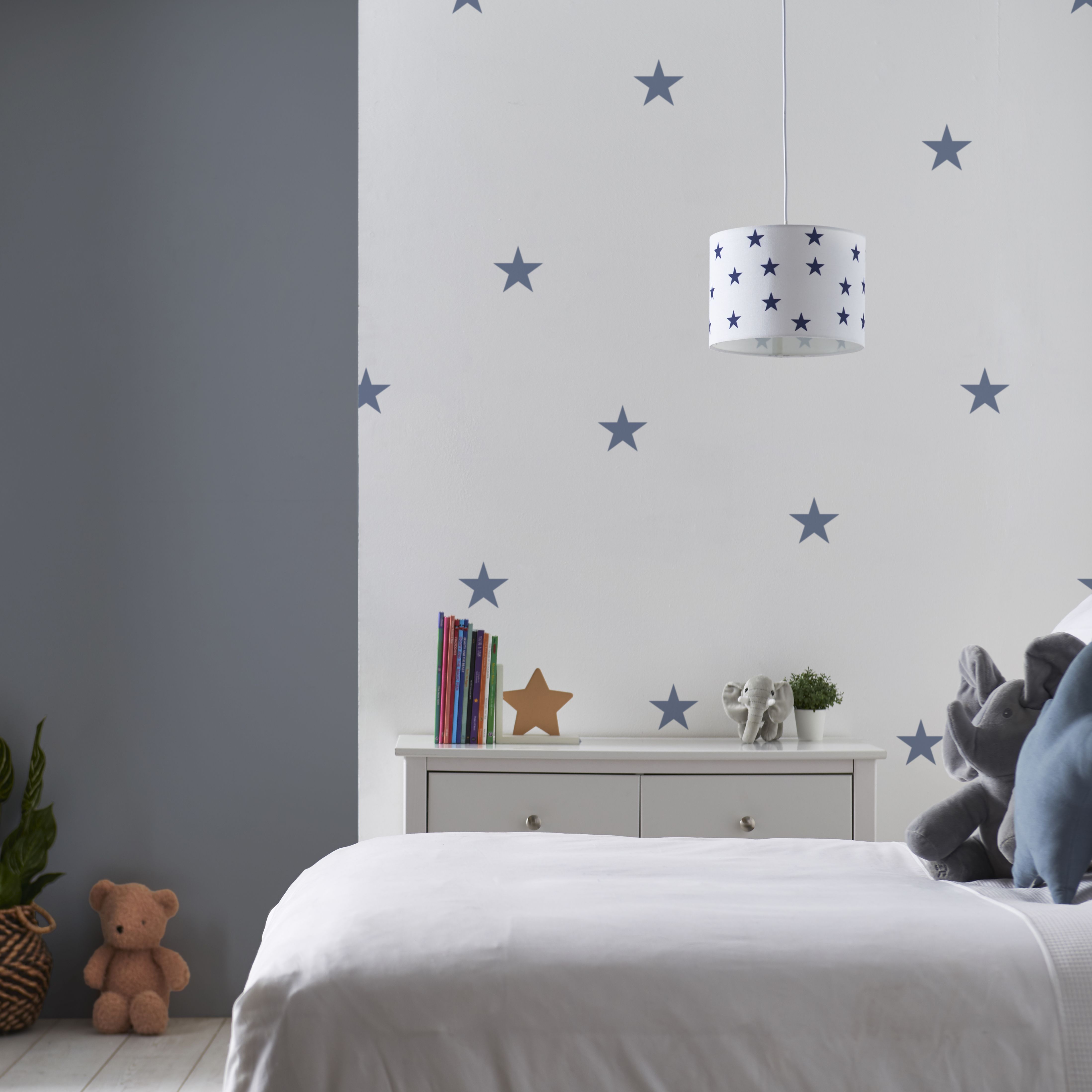 Printed Multicolour Star Light shade (D)25.5cm