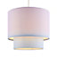 Printed Pink Ombre Light shade (D)25cm
