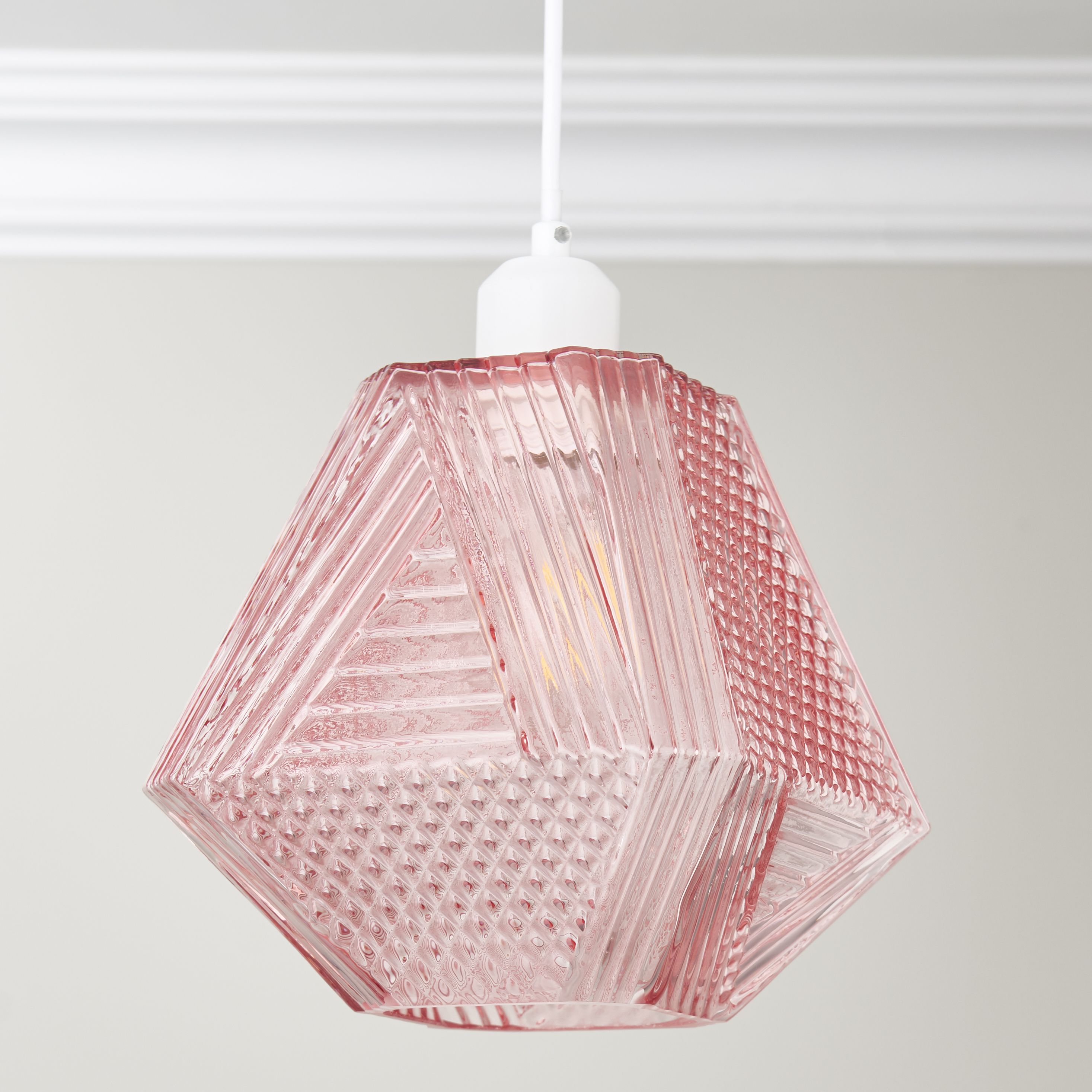 Blush pink clearance pendant light