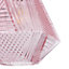 Prism Textured Pink Pendant ceiling light, (Dia)200mm