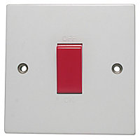 Pro Power White 45A Switched Cooker switch & socket
