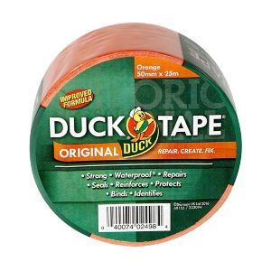 Image of Duck Orange Duct Tape (L)25m (W)50mm
