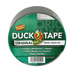 Image of Duck Silver effect Duct Tape (L)50m (W)50mm