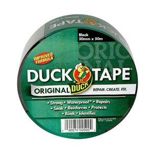 Image of Duck Black Sealing Cloth Tape (L)50m x (W)50mm