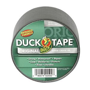 Image of Duck Silver effect Sealing Cloth Tape (L)5m x (W)50mm