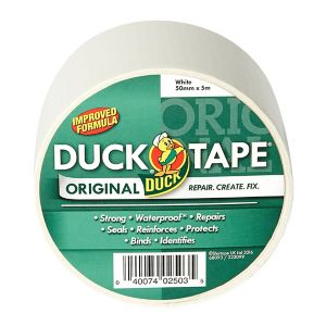 Image of Duck White Duct Tape (L)5m (W)50mm