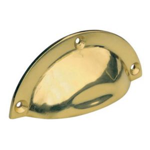Brass Effect Cup Handle (L)90mm