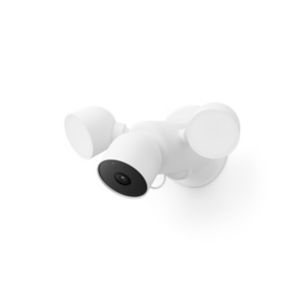 Google Nest Ga02411-Gb Mains-Powered Floodlight Camera, White