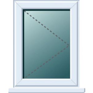 Frame One Clear Double Glazed White Upvc Rh Window, (H)820mm (W)620mm