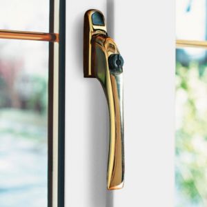 Image of B&Q Gold Lockable Window handle