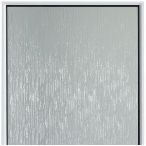 Frosted Fully Glazed White Lh External Back Door Set, (H)2055mm (W)840mm