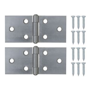 Image of Steel Backflap Door hinge (L)38mm Pack of 2