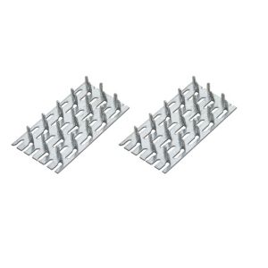Image of Zinc Timber connector (L)70mm (W)38mm Pack of 4