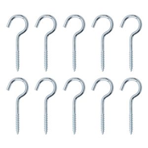 Image of Zinc-plated Extra large Cup hook (L)80mm Pack of 10