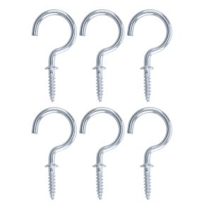 Image of Zinc-plated Large Cup hook (L)46mm Pack of 6