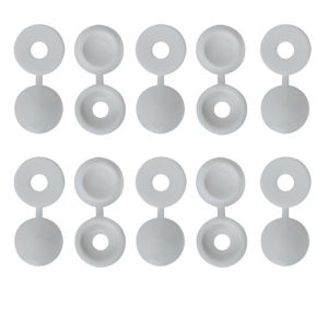 Image of White Screw cap Pack of 100