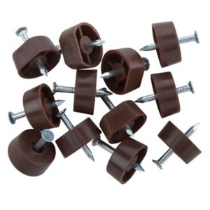 Image of Brown Metal Shelf support (L)15mm Pack of 12
