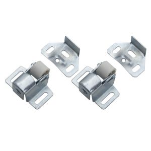 Image of Zinc-plated Carbon steel Roller catch Pack of 2