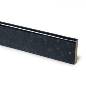 It Kitchens Ebony Black Granite Effect Laminate Upstand (L)3050mm