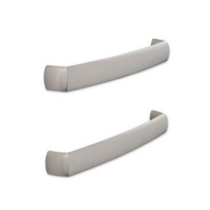 It Kitchens Brushed Nickel Effect Curved Cabinet Handle, Pack Of 2 Silver