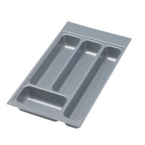 It Kitchens Plastic Utensil Tray, (H)50mm (W)233mm Grey