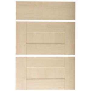 It Kitchens Westleigh Contemporary Maple Effect Shaker Drawer Front, Set Of 3