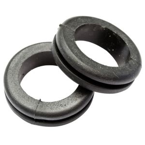 Image of B&Q Rubber Open Black 20mm Grommet Pack of 50