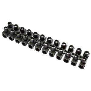 Image of B&Q Black 15A 12 way Cable connector strip