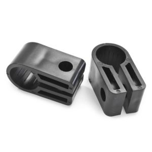 Image of B&Q Black 1.5mm Cable clips Pack of 25