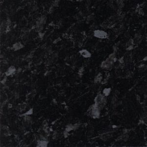 Image of 38mm B&Q Ebony Black Satin Granite Effect Square Edge Breakfront Worktop (L)3000mm (D)600mm