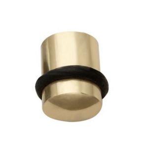 Image of Brass effect Cylinder Door stop Pack of 1