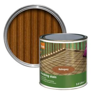 Image of Colours Mahogany Matt Decking Wood stain 2.5L