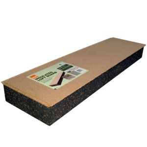 Polystyrene & Chipboard Insulation Board (L)1.22M (W)0.32M (T)123mm Grey