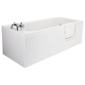 Cooke & Lewis Leonato Acrylic White End Bath Panel (W)850mm