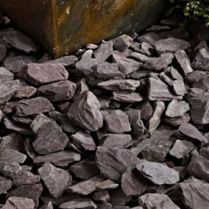 Image of Blooma Plum 30-60mm Slate Decorative chippings Large Bag