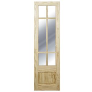 Image of Tamar 6 Lite Clear Partially Glazed Softwood Internal French Door Panel (H)1981mm (W)579mm