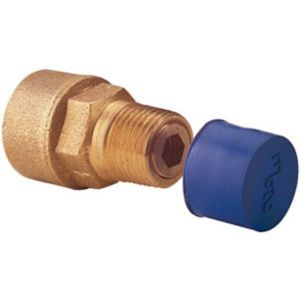 Image of Plumbsure Bayonet Straight Gas hose connector (Dia)12.7mm
