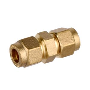 Plumbsure Compression Straight Coupler (Dia)8mm