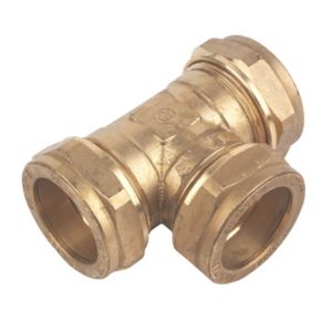 Image of Plumbsure Compression Equal tee (Dia)28mm