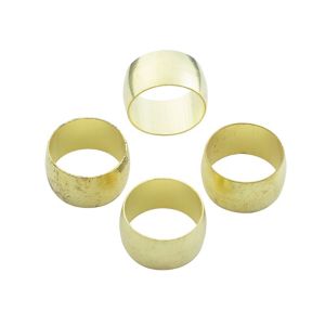 Image of Plumbsure Brass Compression Olive (Dia)12mm Pack of 4