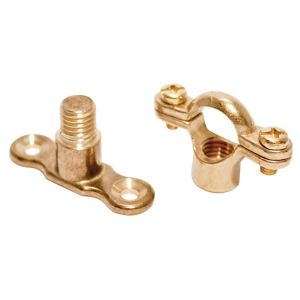 Image of Plumbsure Brass Munsen ring & Wall plate (Dia)15mm Pack of 2