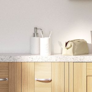 28mm Cooke & Lewis Gloss White Laminate Worktop (L)2M (D)365mm