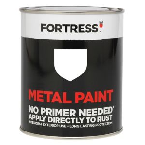 Image of Fortress White Satin Metal paint 0.25L