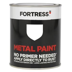 Image of Fortress White Gloss Metal paint 0.75L